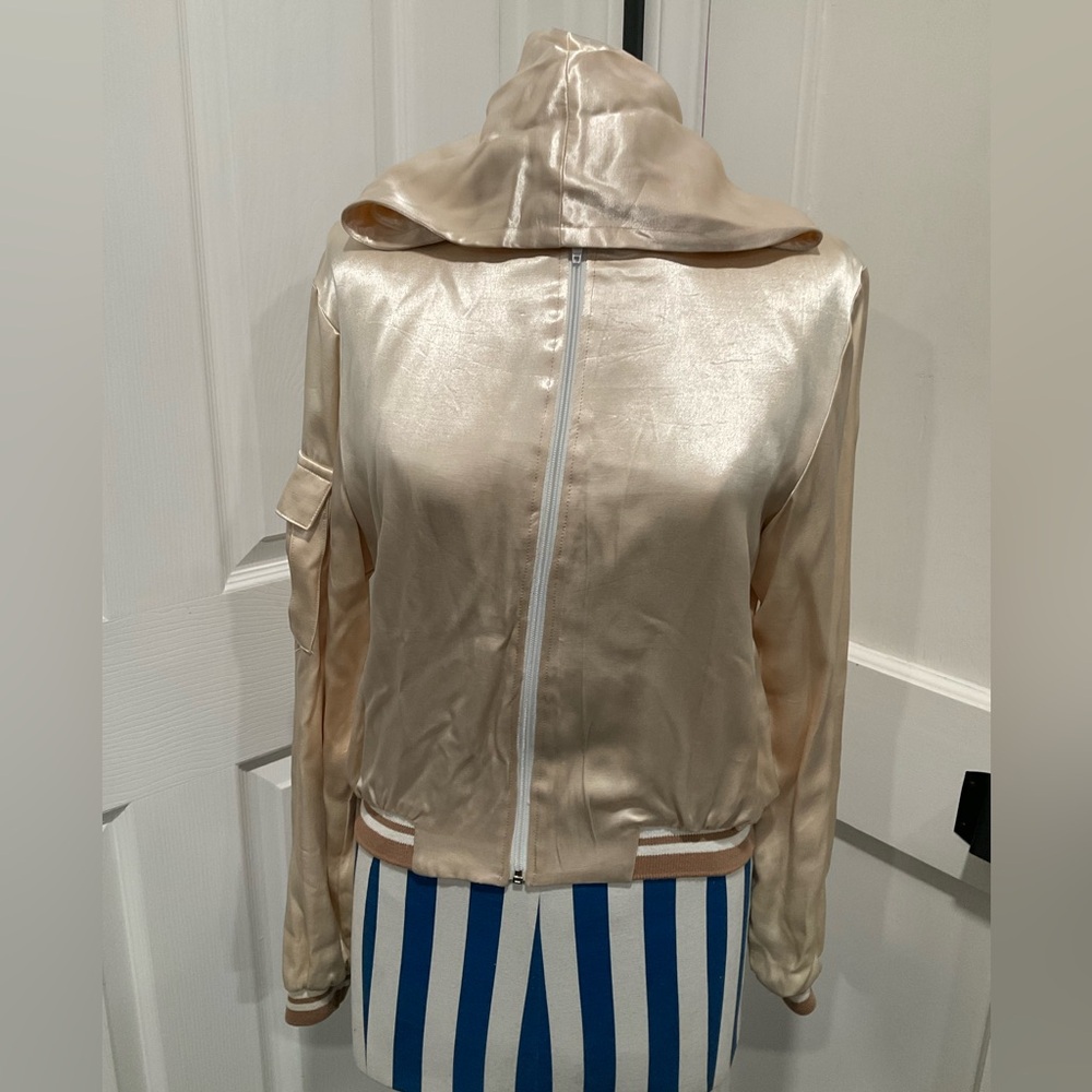 JESSIE USA SHINEY FULL ZIP HOODIE